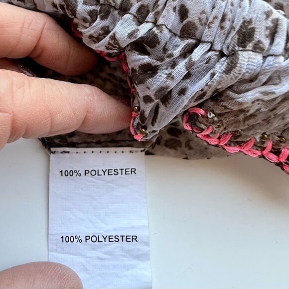 NWT Ramy Brook “Luana” Strapless Animal-Print Sequin Top.  Size XS - Picture 7 of 10